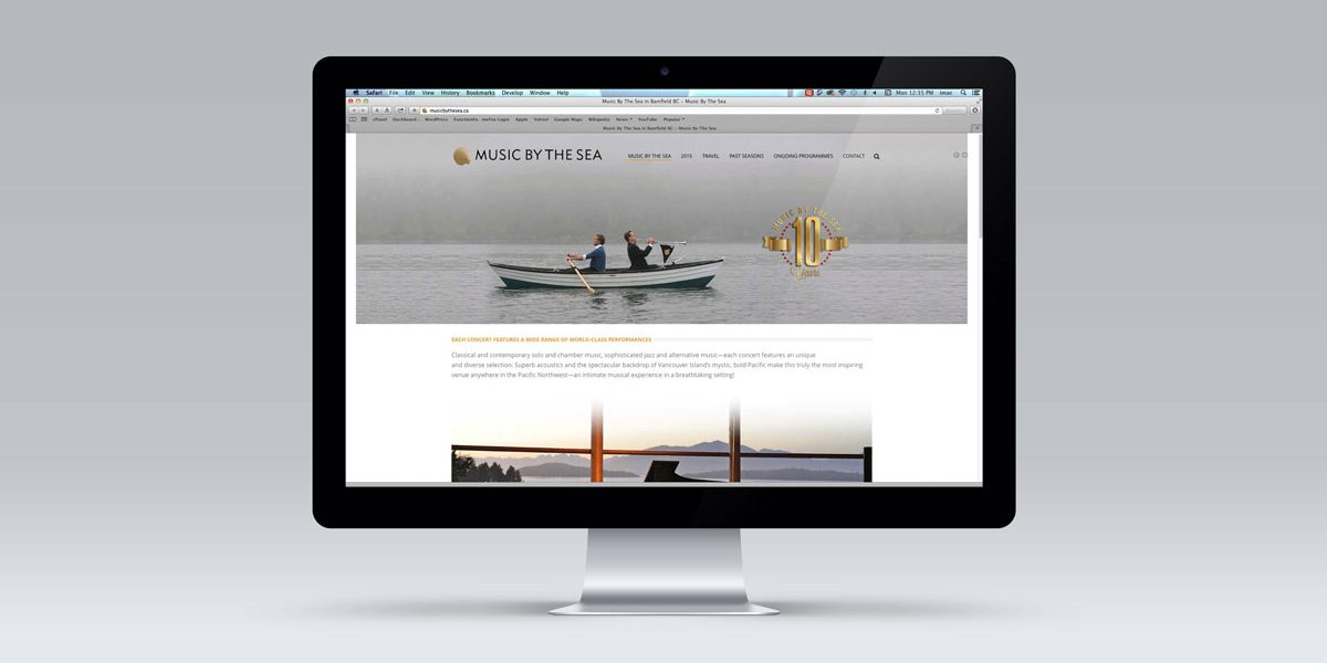 Music By The Sea website redesign
