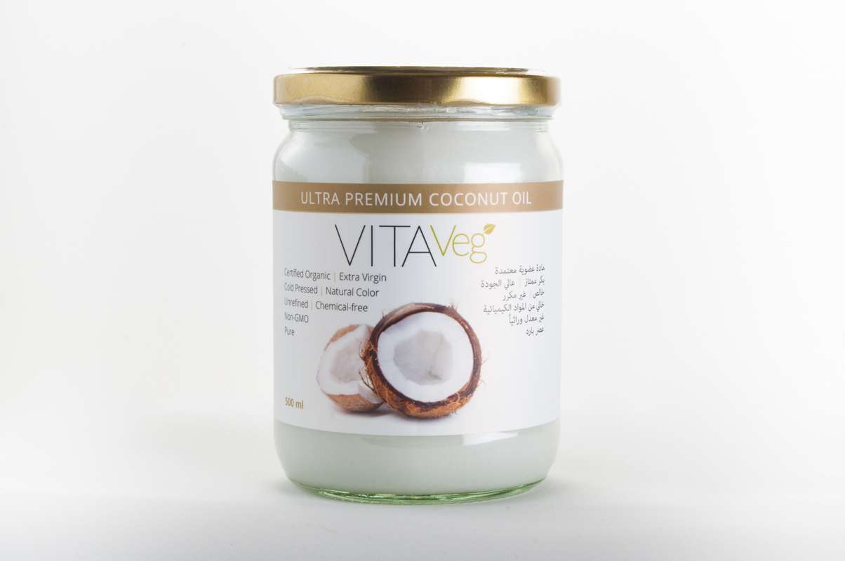 Vitaveg Coconut Oil Label